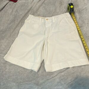 Polo Ralph Lauren Men’s Cotton Flat Front Shorts - White - Size 32